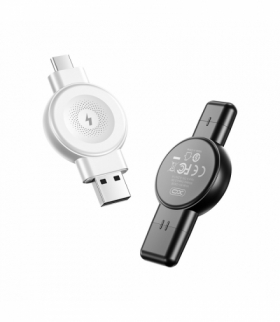 XO ładowarka bezprzewodowa indukcyjna do smartwacha QI CX026 USB+USB-C 2,5W czarna TFO GSM182510