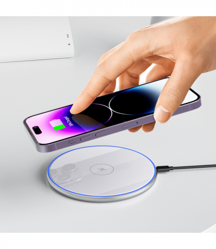 WIWU ładowarka indukcyjna Wi-W012 biała 15W TFO GSM179556