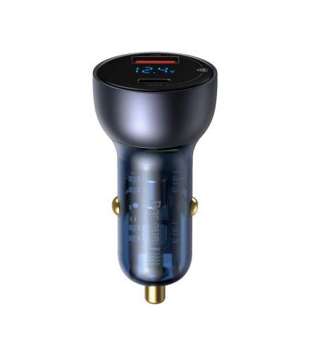 Baseus ładowarka samochodowa Particular PD 65W 1x USB 1x USB-C szara TFO BRA010726