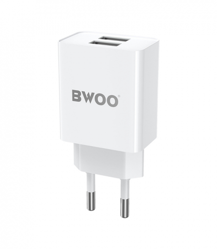 BWOO ładowarka sieciowa BO-CDA123 5V 2,4A Wall charger 2 x USB-A TFO GSM183271
