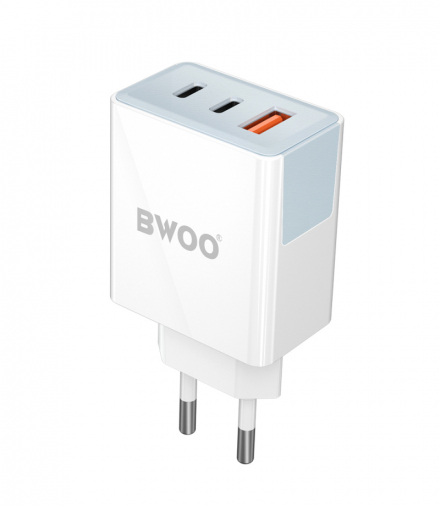 BWOO ładowarka sieciowa CDA133 40W wall charger 2 x USB-C ,1 x USB-A TFO GSM183270
