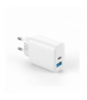 Forever ładowarka sieciowa PD QC TC-07-30AC 1x USB-C 1x USB 30W biała + kabel USB-C - USB-C 60W TFO GSM180736
