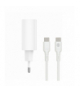 Forever ładowarka sieciowa PD QC TC-07-30AC 1x USB-C 1x USB 30W biała + kabel USB-C - USB-C 60W TFO GSM180736