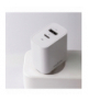 Maxlife ładowarka sieciowa PD QC MXTC-06-30AC 1x USB-C 1x USB 30W biała + kabel USB-C - USB-C 60W TFO OEM0101315