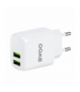 BWOO ładowarka sieciowa CDA60C 2x USB 2,4A biała + kabel USB-C TFO GSM113492