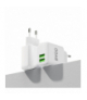 BWOO ładowarka sieciowa CDA60C 2x USB 2,4A biała + kabel USB-C TFO GSM113492
