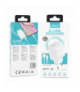 BWOO ładowarka sieciowa CDA60C 2x USB 2,4A biała + kabel USB-C TFO GSM113492