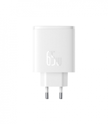 Baseus ładowarka sieciowa Cube Pro PD 65W 2x USB-C 1x USB biała TFO BRA013738