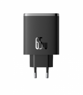 Baseus ładowarka sieciowa Cube Pro PD 65W 2x USB-C 1x USB czarna TFO BRA013737