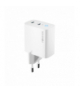 Forever ładowarka sieciowa GaN PD QC TC-06-65CC 2x USB-C 65W biała TFO GSM179959
