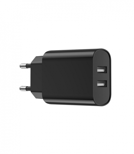 WIWU ładowarka sieciowa Wi-U003 2,1A 2x USB czarna TFO GSM179560