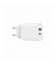 WIWU ładowarka sieciowa Wi-U002 PD + QC 20W 1x USB 1x USB-C biała TFO GSM174818