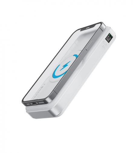 Forever power bank bezprzewodowy MATB-300 10000 mAh 3w1 biały TFO GSM184922