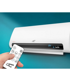 Kurtyna Powietrzna Termowentylator ścienny białyz grzałką ceramiczną 1100/2200W 230V pilot LTC. LXWT14