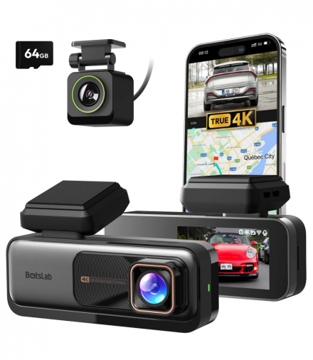 360 G980H Rejestrator samochodowy Zestaw 4K front + 1080p tył, GPS, 2.4GHz/5GHz Wi-Fi 360 G980H