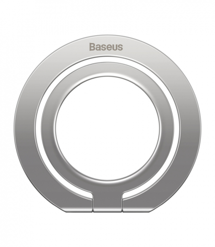 Baseus magnetyczny uchwyt Halo Series Foldable Metal Ring Stand(Single-ring)srebrny TFO BRA013910