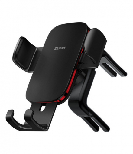Baseus uchwyt samochodowy Metal Age II grawitacyjny czarny do kratki TFO BRA012967