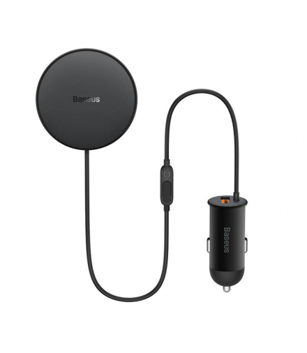 Baseus uchwyt samochodowy CW01 3w1 z funkcją ładowania bezprzewodowego 15W i ładowarką samochodową USB-C 25W czarny TFO BRA012961