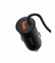 Baseus uchwyt samochodowy CW01 3w1 z funkcją ładowania bezprzewodowego 15W i ładowarką samochodową USB-C 25W czarny TFO BRA012961