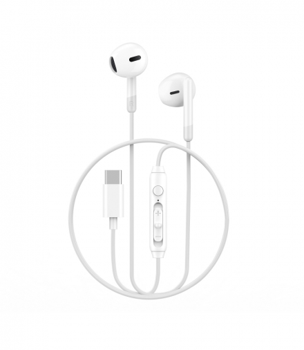 WIWU słuchawki przewodowe EB314 USB-C białe TFO GSM179638