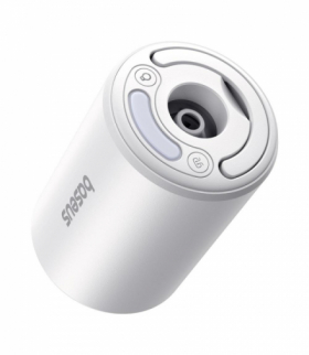 Baseus kompresor turystyczna pompka z funkcją odpompowywania powietrza i latarką PocketGo Pro Series Portable Air Pump Stellar White TFO BRA014059