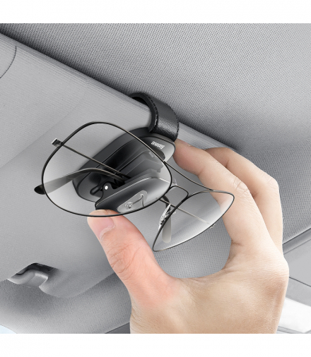 Baseus samochodowy klips na okulary Platinum Vehicle eyewear clip(clamping type)czarny TFO BRA013923