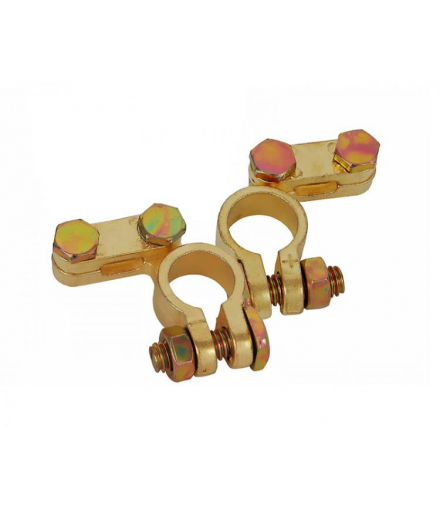 Klemy samochodowe mosiężne standard 600A kpl. LAMEX LX1061