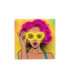 Neon ART LED POWER WOMAN żółto fioletowy FLA02 Forever Light RTV100307