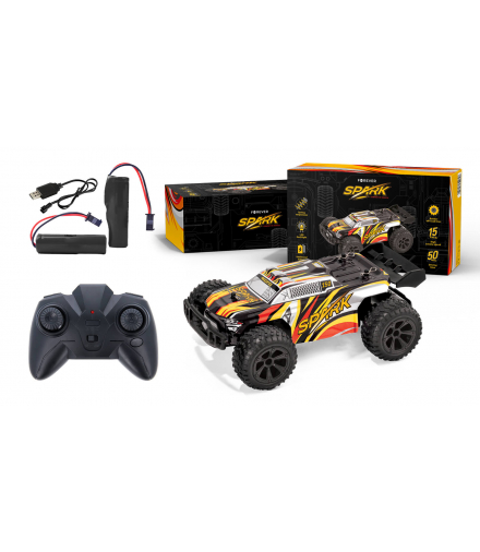 Forever samochód zdalnie sterowany pilotem, OFF Road i ON Road, prędkość do 15 km/h 2,4Ghz, Spark RC-150 TFO GSM117766