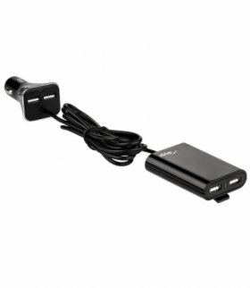Akyga ładowarka samochodowa 12V, 4xUSB 9000mA AK-CH-10 czarna TFO AKKSGZASAKYG0006