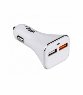 Akyga ładowarka samochodowa Quick Charge AK-CH-08 2x USB 3A biała 12V TFO AKKSGZASAKYG0002