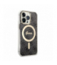 Guess zestaw nakładka + ładowarka do iPhone 13 Pro 6,1” GUBPP13LH4EACSK czarna hard case 4G Print MagSafe TFO GSM173683