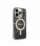 Guess zestaw nakładka + ładowarka do iPhone 14 Pro 6,1” GUBPP14LHMEACSK czarna hard case Marble MagSafe TFO GSM173691
