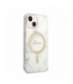 Guess zestaw nakładka + ładowarka do iPhone 14 Plus 6,7” GUBPP14MHMEACSH biała hard case Marble MagSafe TFO GSM173696
