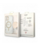 Guess zestaw nakładka + ładowarka do iPhone 14 Plus 6,7” GUBPP14MHMEACSH biała hard case Marble MagSafe TFO GSM173696