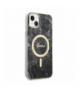 Guess zestaw nakładka + ładowarka do iPhone 14 Plus 6,7” GUBPP14MHMEACSK czarna hard case Marble MagSafe TFO GSM173697