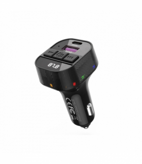 XO transmiter FM BCC17 Bluetooth MP3 ładowarka samochodowa 30W czarna TFO GSM184874