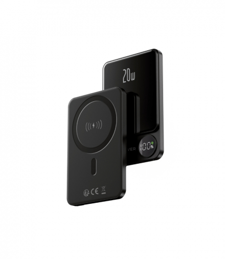 Forever power bank bezprzewodowy MATB-200 20W PD 5000 mAh magnetyczny czarny TFO GSM181434