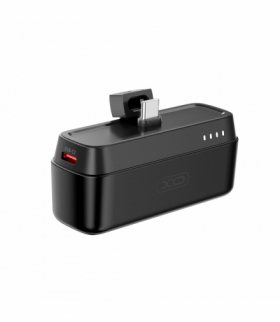 XO power bank mini PR244 20W 5000 mAh z konektorem USB-C czarny TFO GSM183406