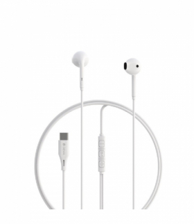 Devia słuchawki przewodowe Kintone A3 Digital USB-C douszne białe TFO BRA014025