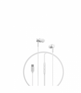 Devia słuchawki przewodowe Smart M1 Digital Metal USB-C dokanałowe srebrne TFO BRA014022