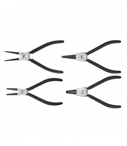 Szczypce segera do pierścieni osadczych, zestaw 4 szt. GTX NEO Tools 01-097