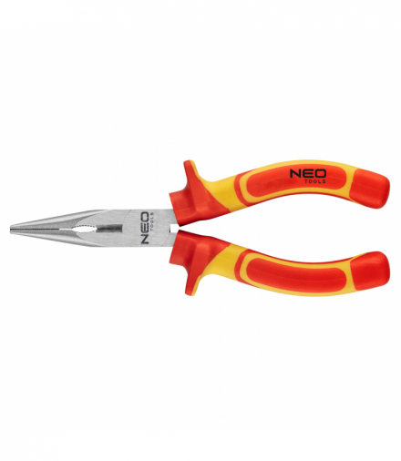 Szczypce wydłużone proste 160 mm 1000V, CrV, polerowane GTX NEO Tools 01-223