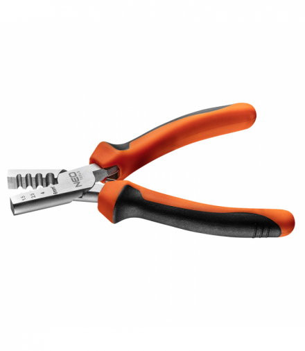 Szczypce do zaciskania końcówek 1.5-6 mm2 (23-13 AWG), 140 mm GTX NEO Tools 01-533