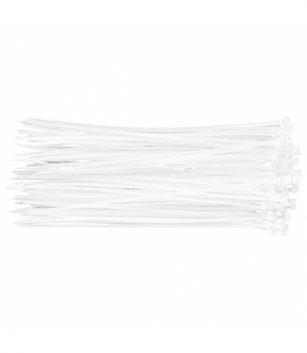 Opaski zaciskowe 2.5 x 200 mm, 100 szt., białe GTX NEO Tools 01-601