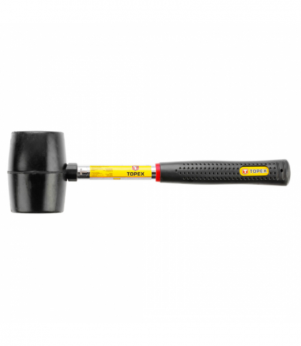 Młotek gumowy 450 g, trzonek metalowy GTX TOPEX 02A305
