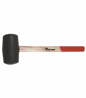Młotek gumowy 60mm/400 g, trzonek drewniany GTX Top Tools 02A325
