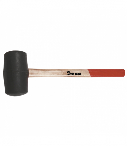 Młotek gumowy 60mm/400 g, trzonek drewniany GTX Top Tools 02A325