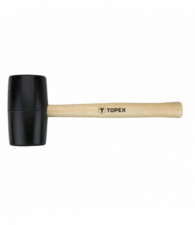 Młotek gumowy 63 mm/680 g, trzonek drewniany GTX TOPEX 02A345