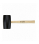 Młotek gumowy 72 mm/900 g, trzonek drewniany GTX TOPEX 02A347